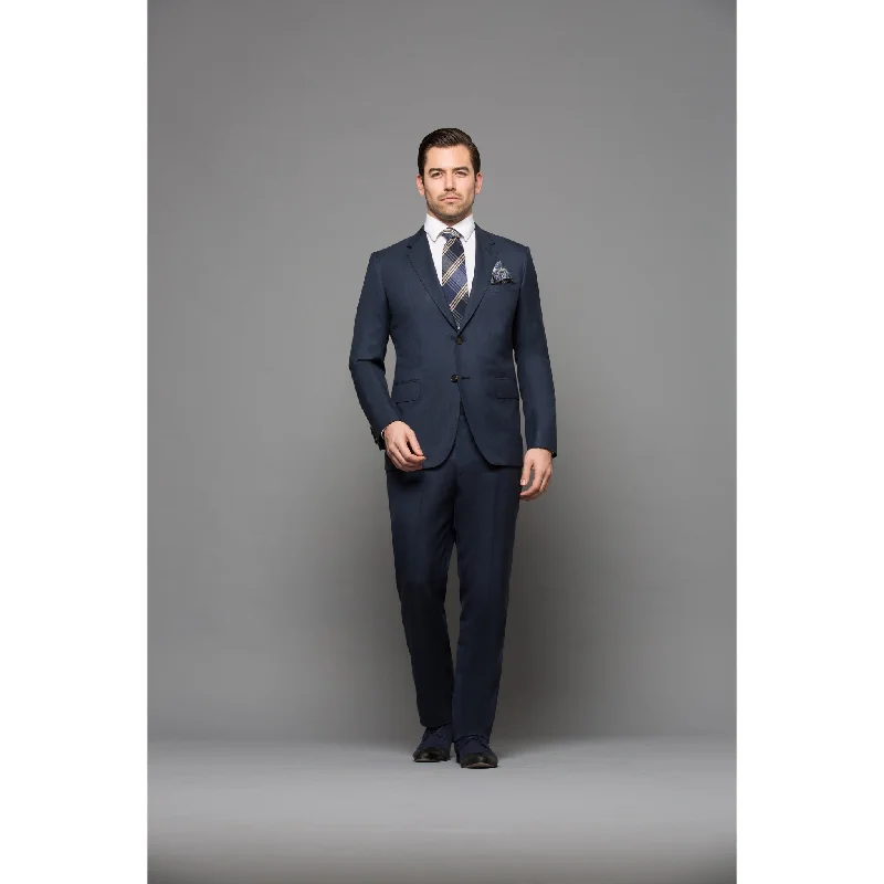 Chelsea Navy Sharkskin 2-Piece Suit