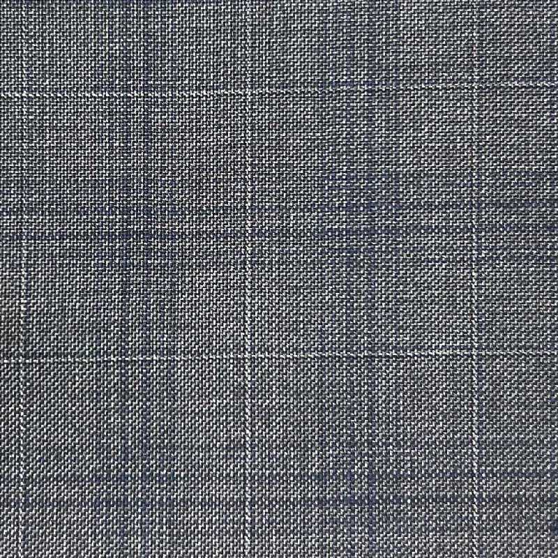 Medium Grey With Navy Plaid