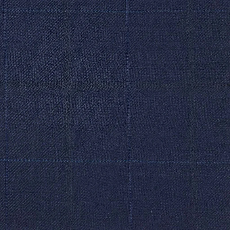 Navy Windowpane