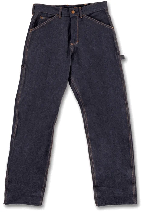 Affordable Men's JeansRigid Classic Carpenter Work Dungaree Jeans by ROUND HOUSE® #101 Made in USA