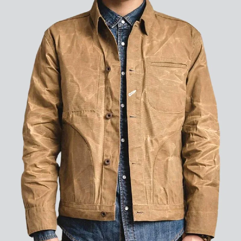 Fashionable Men's JeansWax men jeans jacket