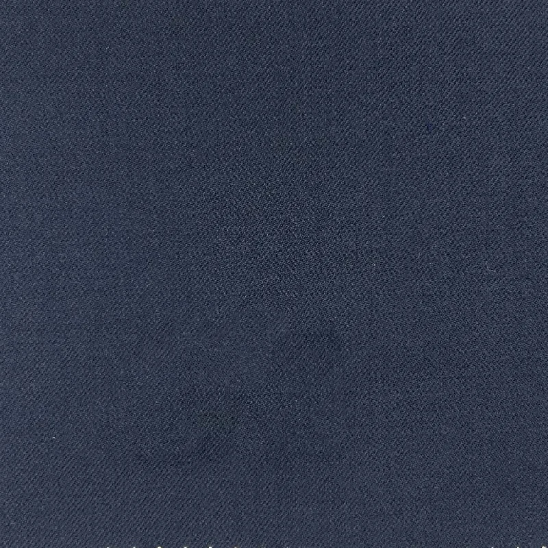 Midnight Blue Plain Weave Flannel With Comfort Stretch