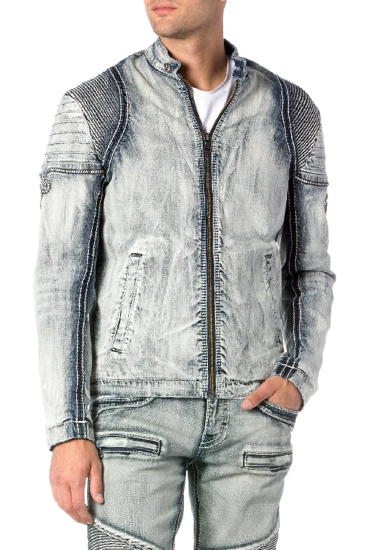 Cool Men's JeansBAMFORD  MOTO DENIM JACKET