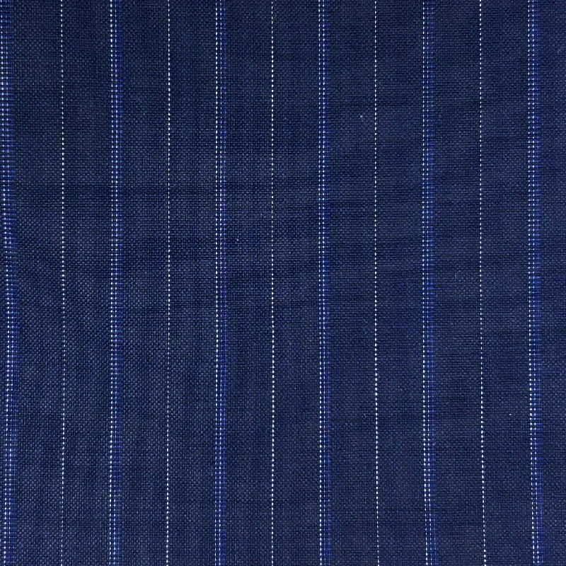 Navy With Royal Blue And Grey Pinstripes