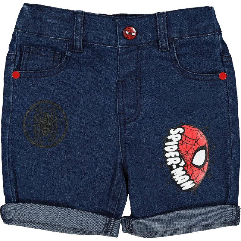 Cool Men's JeansSpiderman Denim Shorts