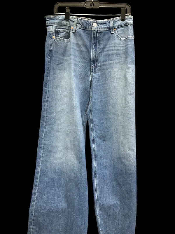 Men's Skinny Jeans with Stretch FabricJeans Wide Leg By Paige In Blue Denim, Size: 10