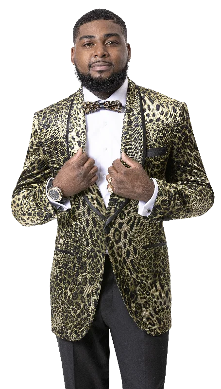 Leopard Print Fashion Blazer-Soprano J125