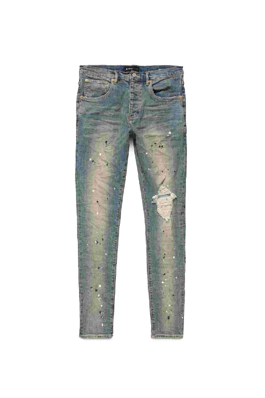 Fashionable Men's JeansMid Rise Destroy Paint Jeans