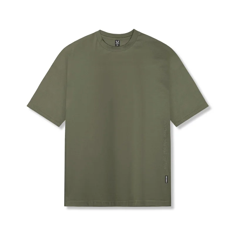 Men's Shirts with Animal Prints0824. Supima® Oversized Tee - Olive