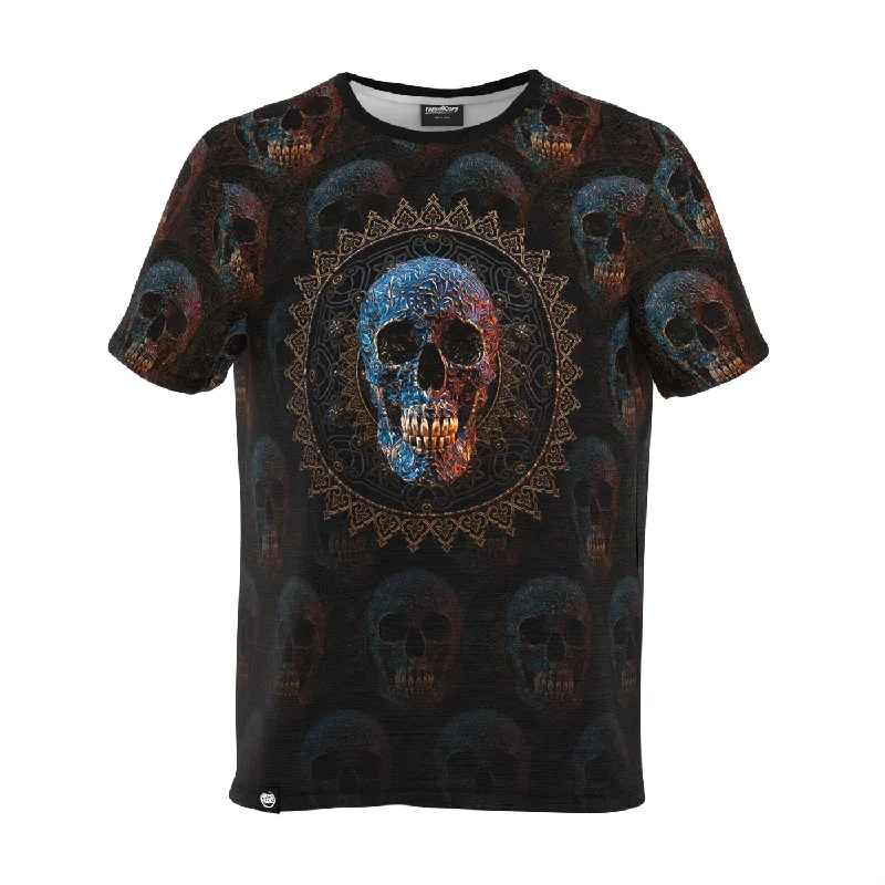 Men's Shirts with Drawstring WaistbandsBronze Skull T-shirt