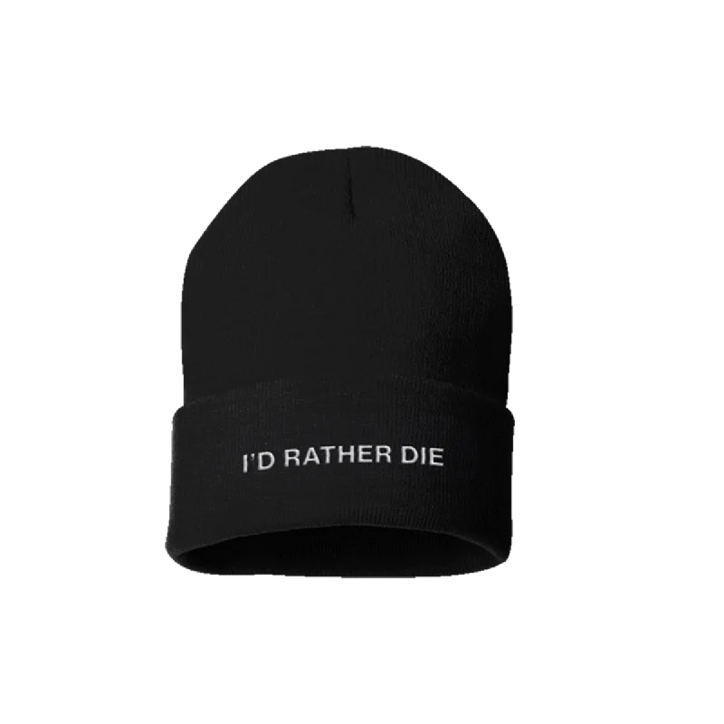 Men's Shirts with Adjustable HemlinesI’D RATHER DIE BEANIE