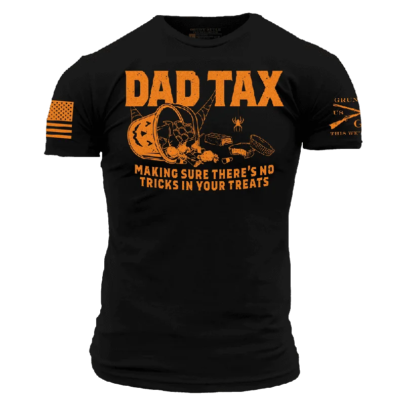 Men's Shirts with Button-Down PocketsDad Tax Halloween T-Shirt - Black