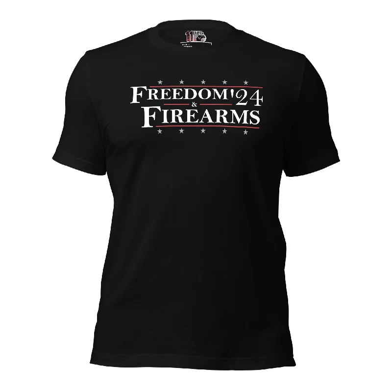 Men's Shirts with Patchwork SleevesFreedom & Firearms '24