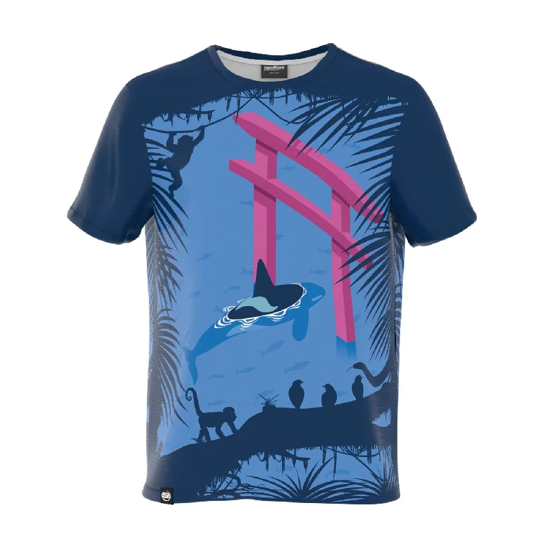 Men's Shirts with Logo EmbossmentsKiller Whale Torii T-Shirt