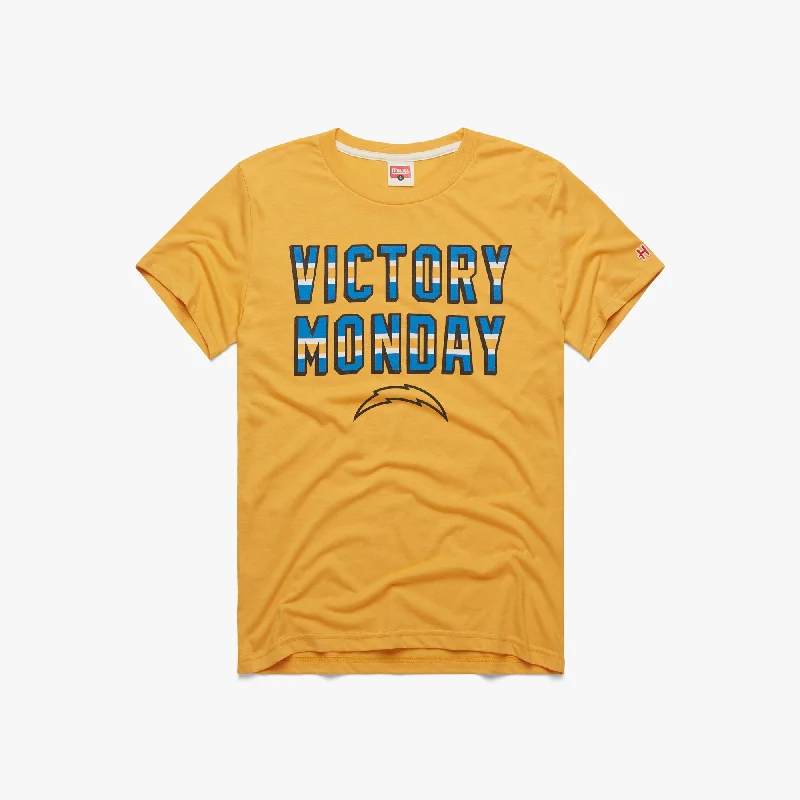 Men's Shirts with Contrast StitchingLos Angeles Chargers Victory Monday