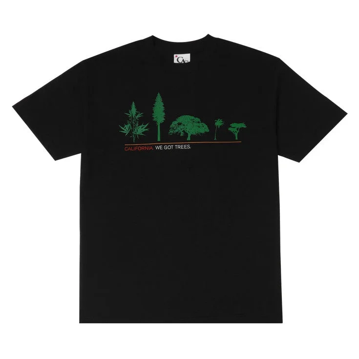 Men's Shirts with French CuffsMens Cali Got Trees T-Shirt Black