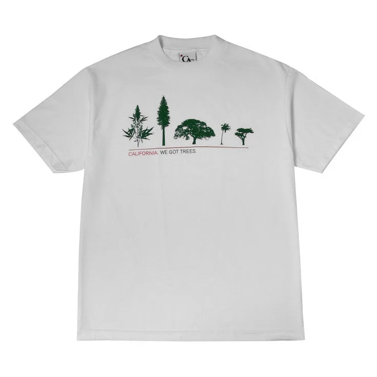 Men's Shirts with Animal PrintsMens Cali Got Trees T-Shirt White