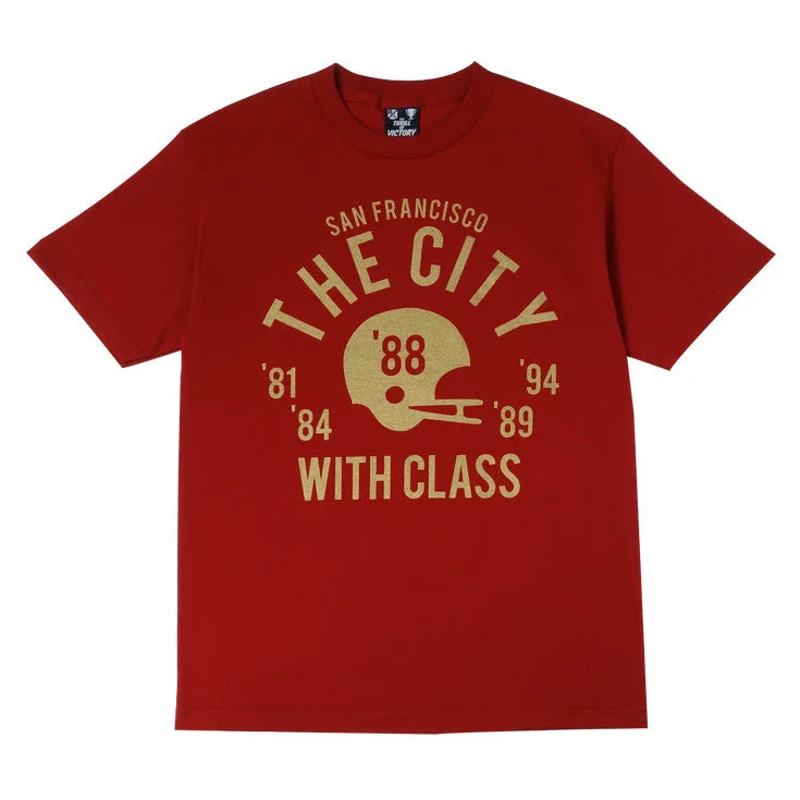 Men's Flowy Shirts for a Relaxed LookMens Thrill Of Victory Class City T-Shirt Red