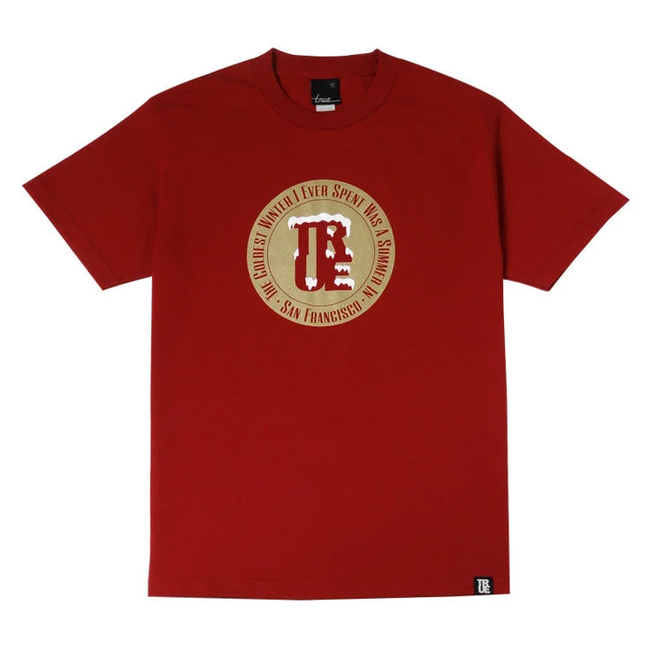 Men's Shirts with Contrast CollarsMens True Croix T-Shirt Red