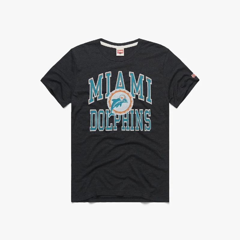 Men's Shirts with Hook-and-Loop ClosuresMiami Dolphins Arch