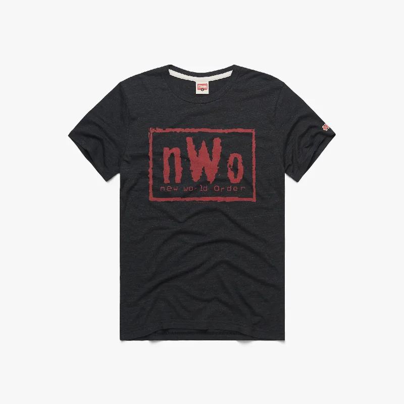 Men's Shirts with Embellished HemlinesNew World Order Wolfpac