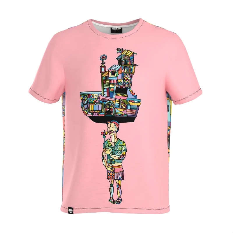 Men's Shirts with Chest PocketsOlindo Pink T-Shirt