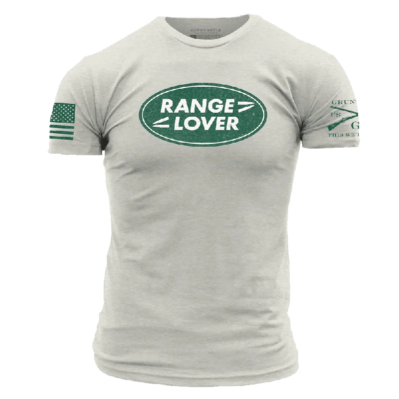 Stylish Men's HenleysRange Lover T-Shirt - Sand