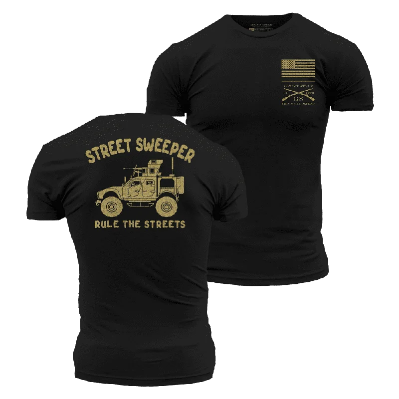 Men's Shirts with Zippered PocketsStreet Sweeper T-Shirt - Black