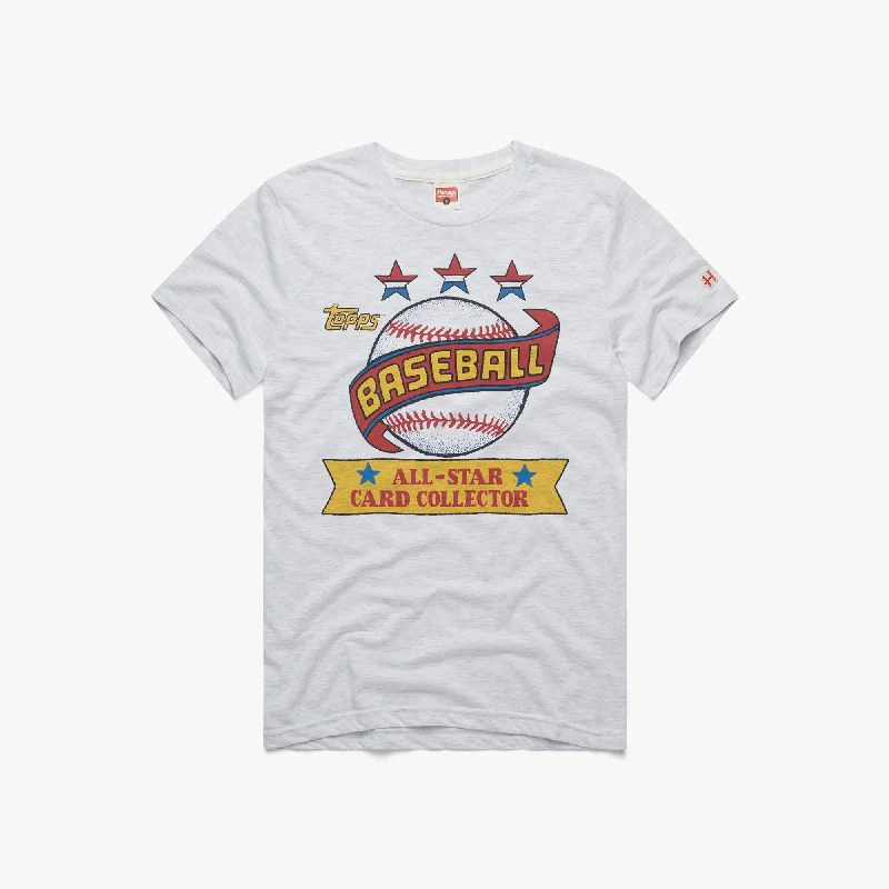 Men's Shirts with Graphic SleevesTopps Baseball All-Star Card Collector