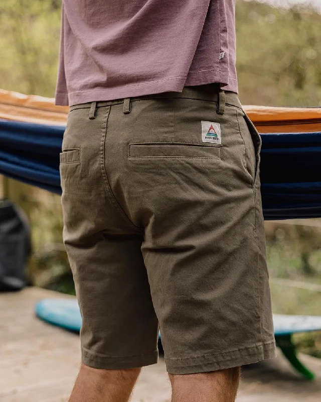 Men's Pants with Functional Pockets365 Organic Cotton Short - Dusty Olive