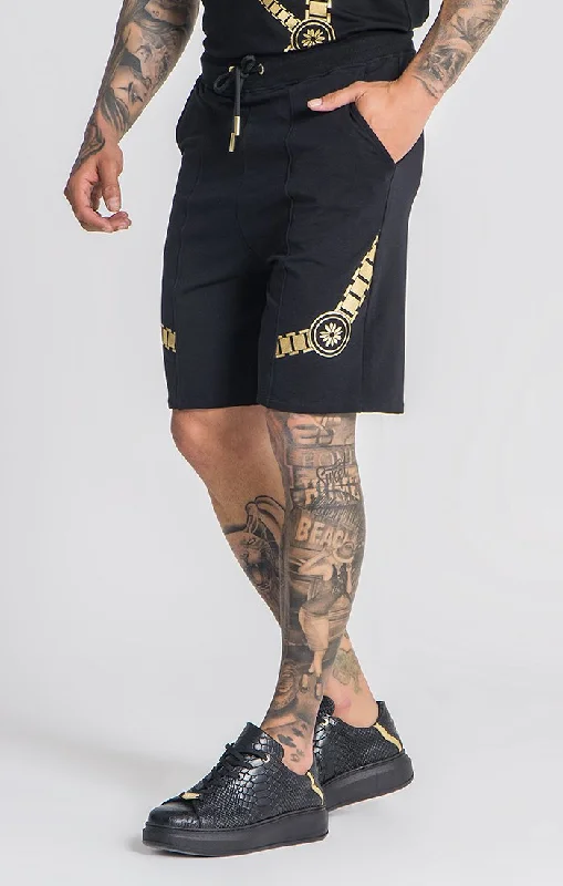 Men's Pants with Back PocketsBlack Forever More Shorts