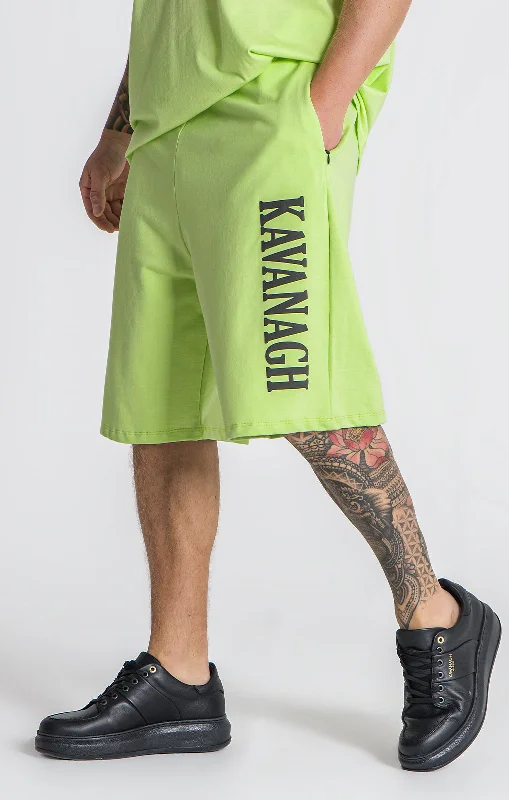 Versatile Men's ShortsGreen Candy Loose Shorts