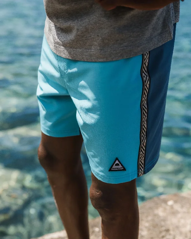 Men's Casual Pants for Everyday WearHollow Recycled Boardshorts - Blue Pool