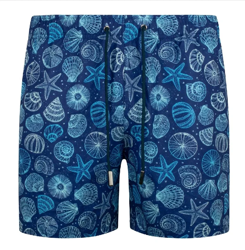 Men's Pants with Embroidered DesignsJames Cromwell Mens Small Shells - Navy