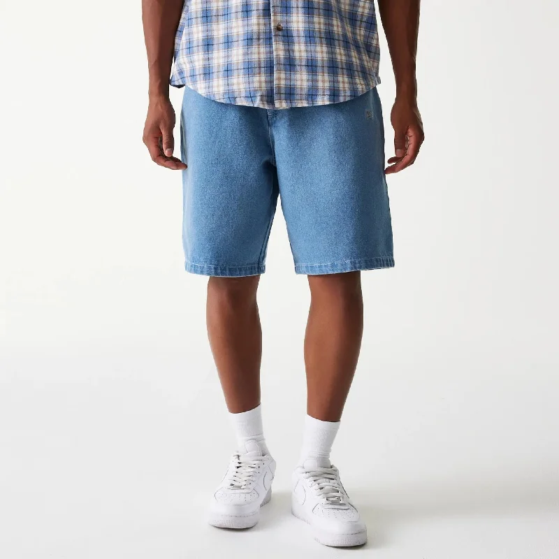 Men's Patterned Pants with ChecksLA Dodgers Light Blue Denim Shorts