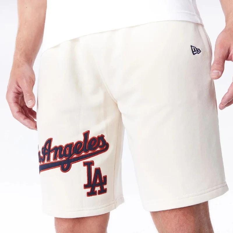 Men's Unique and Designer Bottom Wear for a Statement LookLA Dodgers MLB Lifestyle Light Beige Shorts