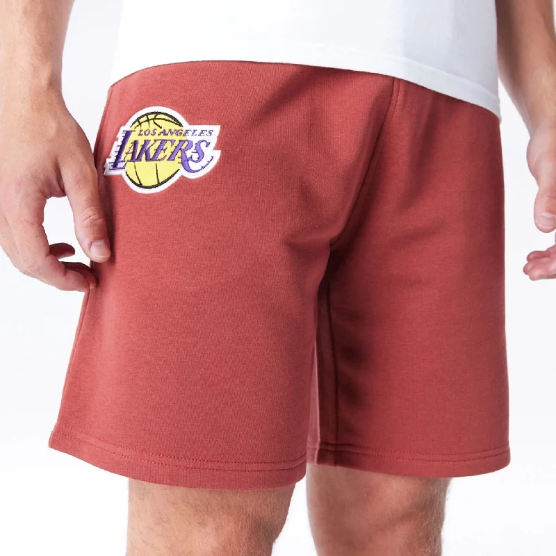 Men's Pants with Logo EmbossmentsLA Lakers League Essential Brown Shorts