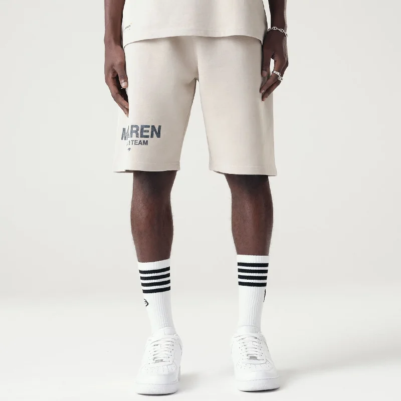 Men's Sweatpants for LoungingMcLaren Racing Washed Pack Cream Oversized Shorts