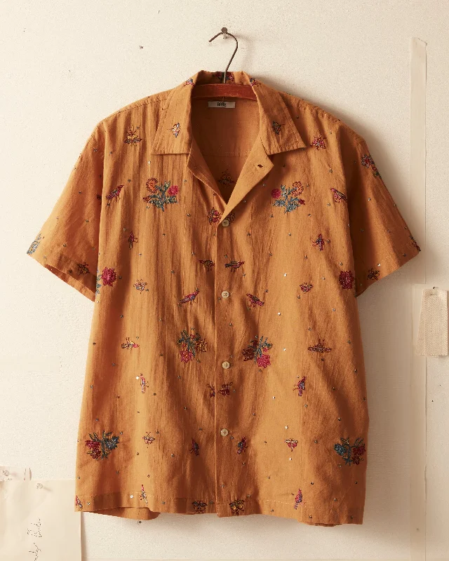 Men's Patterned Casual Shirts for Relaxed StylingMicro Bird Short Sleeve Shirt