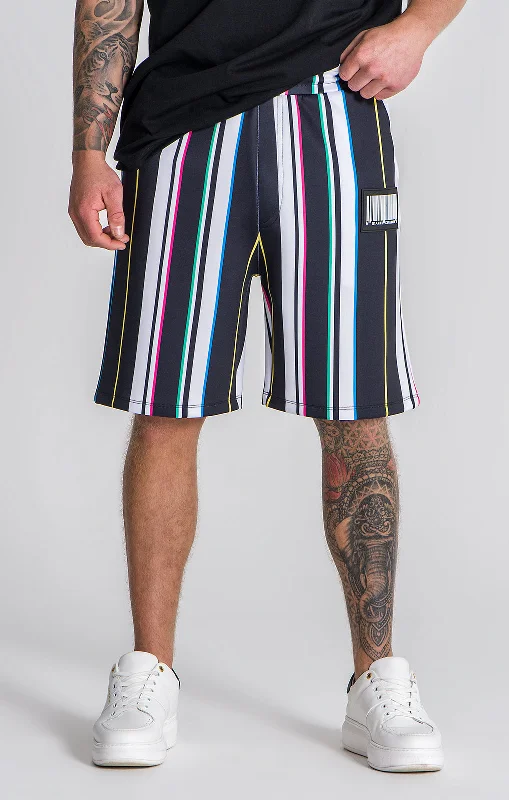 Men's Custom-Fit Pants for a Personalized TouchMulticolor Barcode 2.0 Shorts