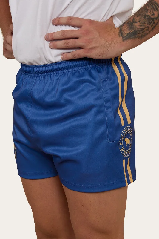 Men's Pants with Stretchable Fabric for FlexibilityRingers Footy Short - Blue