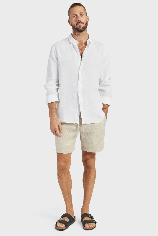 Men's Pants with Contrast WaistbandsRiviera Linen Short