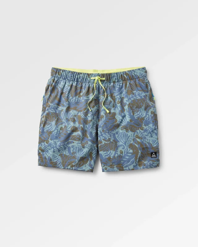 Versatile Men's ShortsSandune Trail Shorts - Abstract Seaweed Pistachio