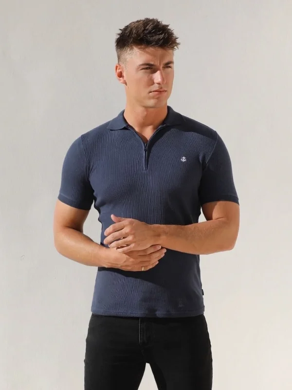 Men's Stain-Resistant Shirts for Mess-Free WearAspen Polo - Navy