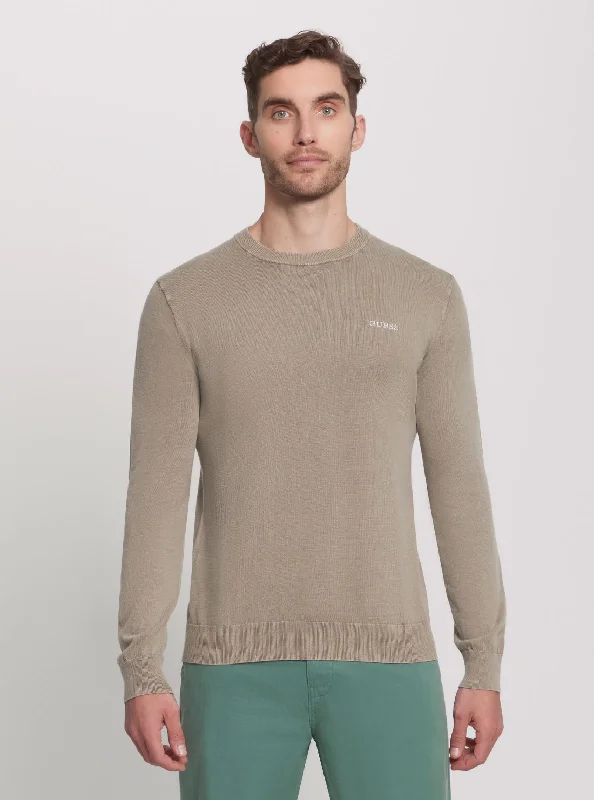 Men's Sweaters with Intarsia DesignsBeige Chesley Knit Jumper