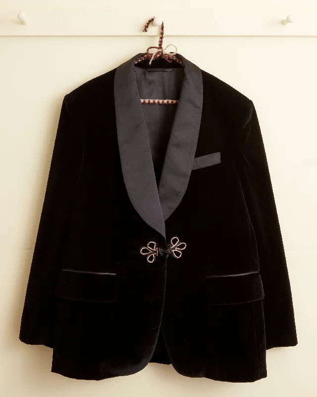 Men's Coats with Removable LiningsBlack Tulip Tuxedo Jacket