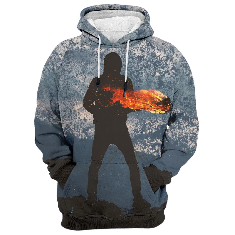 Men's Hoodies with Faux Fur TrimBonefire Hoodie