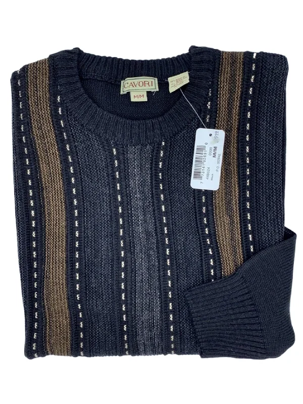 Men's Sweaters with Roll-Neck DesignsCavori Jacquard Crew Neck Sweater - 448624