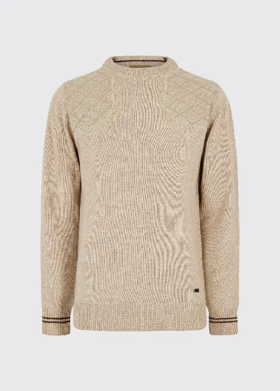 Men's Sweaters with Ribbed HemsClarinbridge Crew Neck Sweater - Oat