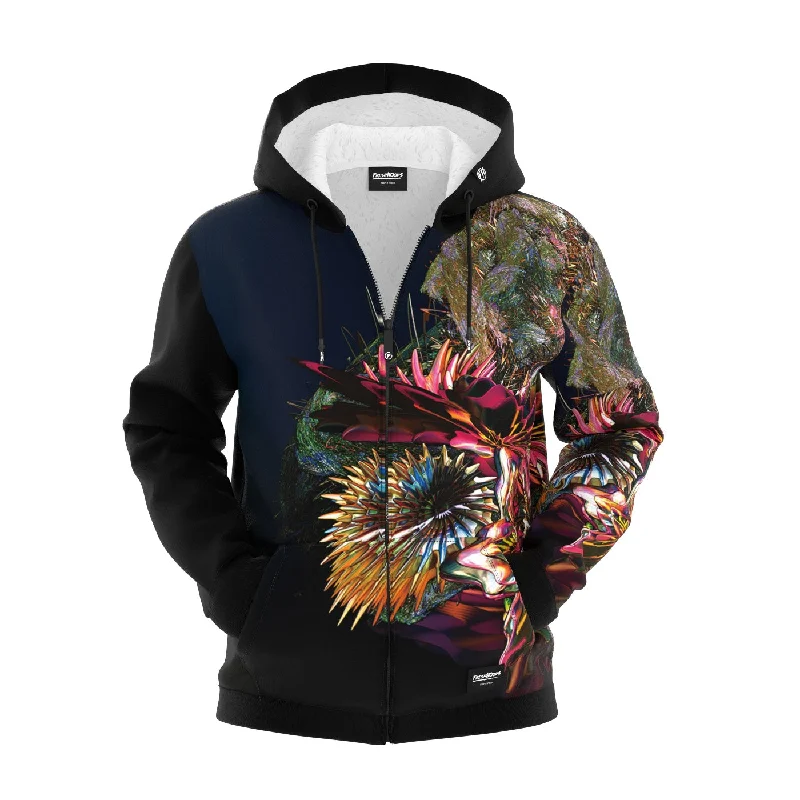 Weather-Ready Men's HoodiesCoral Bouquet Zip Up Hoodie